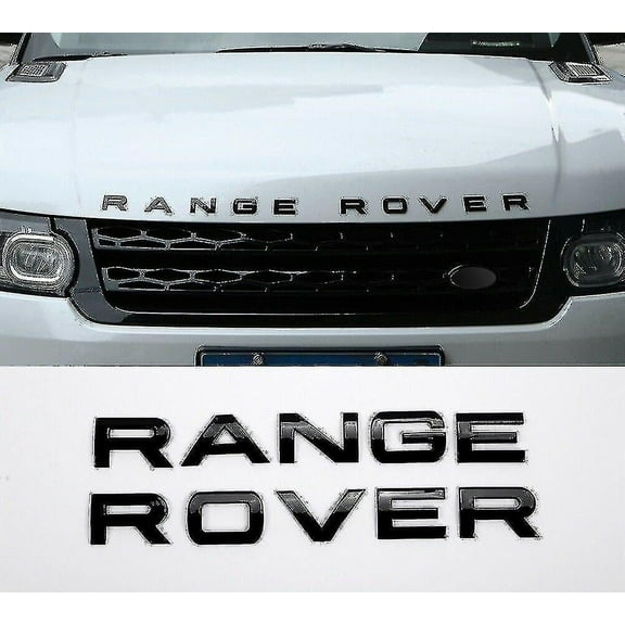 XUHOG Range Rover Gloss Black Lettering Badge Emblem Front Or Rear For Vogue Sport Evoque
