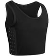 thumbnail image 1 of XUJI Women Chest Binder Breast Binder Bra Breathable Corset Vest Tank Tops (B, L), 1 of 7