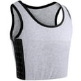 thumbnail image 1 of XUJI Women Chest Binder Breast Binder Bra Breathable Corset Vest Tank Tops (GR, XXL), 1 of 7