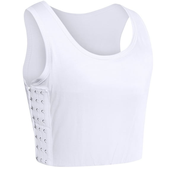 XUJI Women Chest Binder Breast Binder Bra Breathable Corset Vest Tank Tops (W, 3XL)