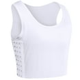 thumbnail image 1 of XUJI Women Chest Binder Breast Binder Bra Breathable Corset Vest Tank Tops (W, L), 1 of 7