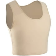 XUJI Women's Breathable Chest Binder Compression Bra Tank Top (N, M)