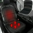 thumbnail image 1 of XUKEY 12V Car Heated Seat Cushion with Lumbar Support  Black Universal, 1 of 10