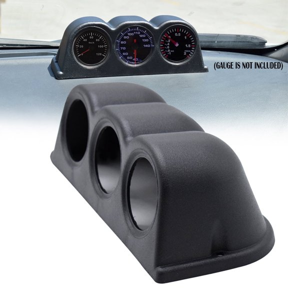 XUKEY 2Inch 52mm Universal Triple 3 Hole Car Gauge Pod Holder Dashboard Mount Bracket