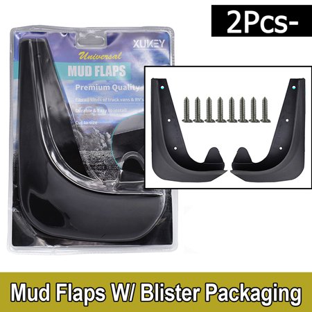 XUKEY 2PCS Car Mud Flaps Splash Guards for Front or Rear Auto Universal
