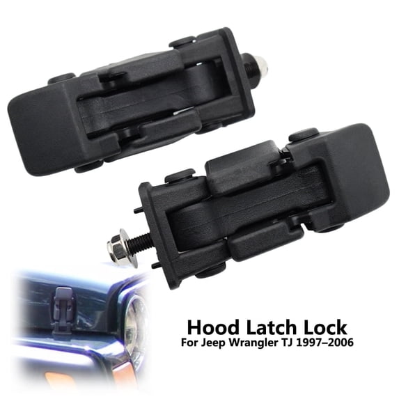 XUKEY 2x Front Hood Latch Catch Bracket Car For Jeep Wrangler TJ 1997-2005 Engine Lock