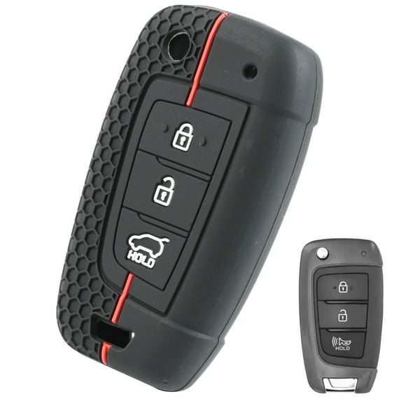 DON'T TOUCH MY KEY 3 Button Remote Key Case Cover Shell for Hyundai Accent Elantra Verna Solaris