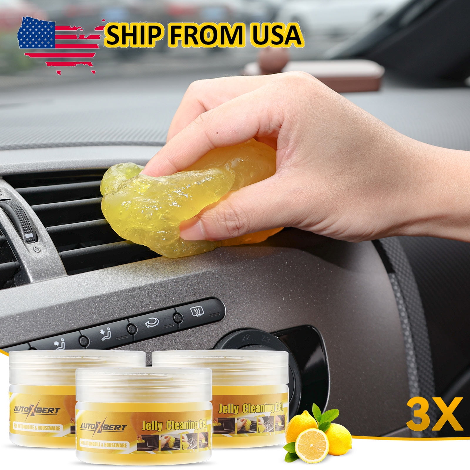 XUKEY 3X Car Auto Cleaning Gel Slime Magic Laptop Keyboard Dust Dirt