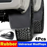 XUKEY 4Pcs Rubber Car Mud Flaps Fender Mudflaps Universal Splash Guards Mudguards Front Rear for Car Pickup SUV Van