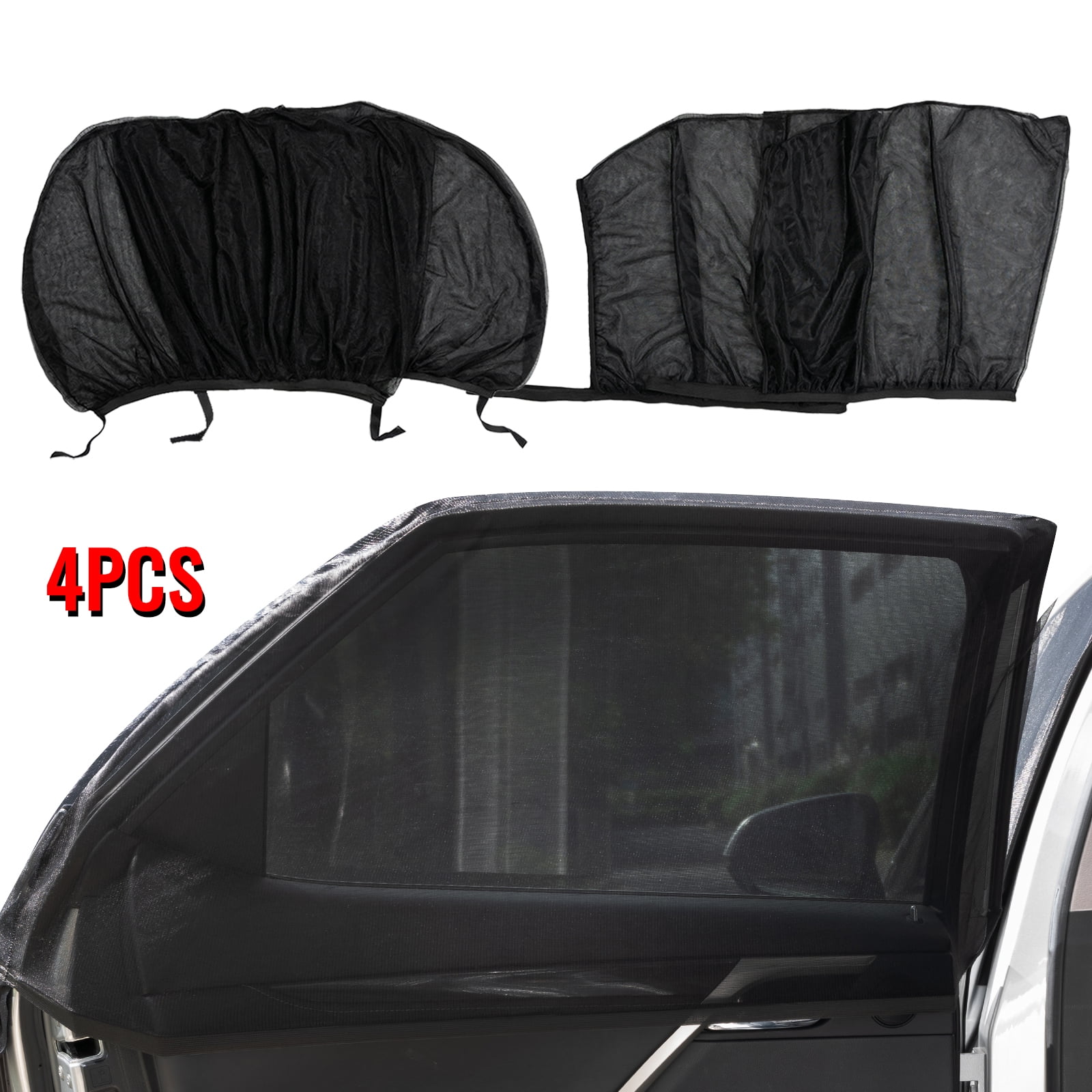 Car Side Window Mesh Cover, UV Protection Sunshade, Universal Fit ...