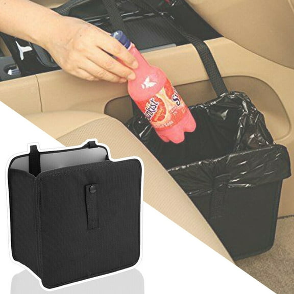 XUKEY 7L Car Trash Can Seat Hang Wastebasket Foldable For Van Truck Caravan RV Travel
