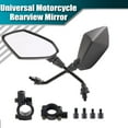 thumbnail image 1 of 2Pcs Universal Motorcycle Side Mirrors 7/8'' 22mm Handle Bar for ATV E-Bike, 1 of 9