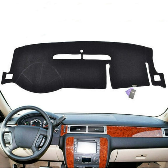 Yiyasu Car Dashboard Cover Mat Pad Black for GMC Sierra Yukon XL Denali 2007-2013