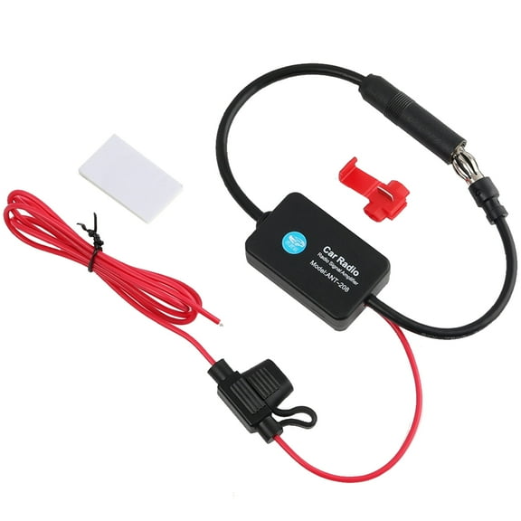 XUKEY Car Radio Antenna Signal Amplifier Booster Car Hidden Aerial Radio Antenna Signal Amplifier
