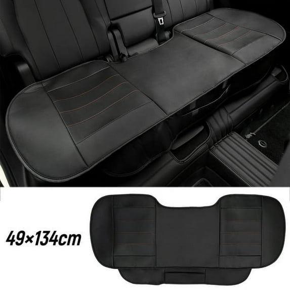 XUKEY Car Rear Row Seat Cushion Cover PU Leather Back Seat Protector Pad Waterproof Universal