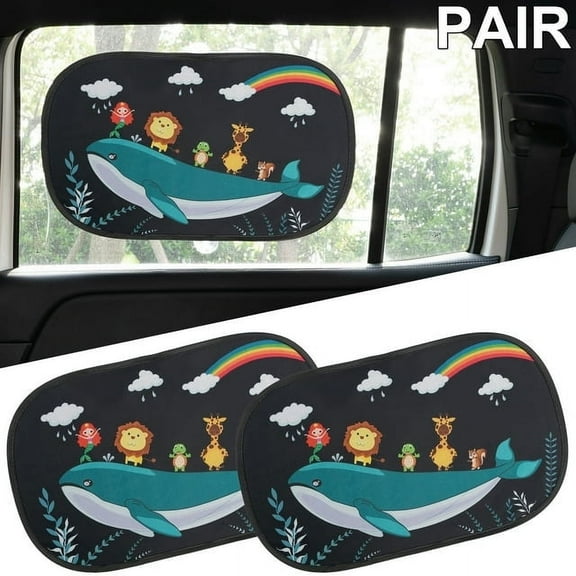2x Car Baby Kid Side Window Sun Shade Side Window Sunshade Heat UV Protector
