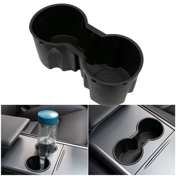 XUKEY Center Console Water Cup Holder Insert Slot Slip Clip for Tesla Model Y/3 2021+