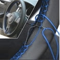 thumbnail image 1 of XUKEY DIY Hand Sewing Car Steering Wheel Cover Needle & Thread Protector Blue Leather, 1 of 6