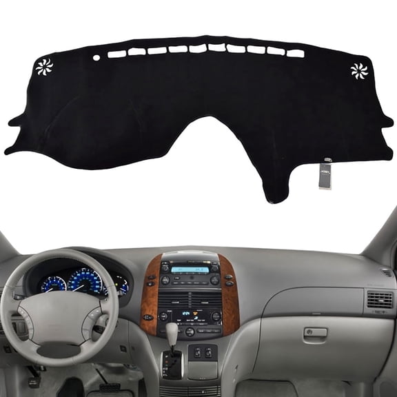 XUKEY Dashboard Cover Fit for Toyota Sienna 2004 2005 2006 2007 2008 2009 2010 Car Dash Mat Pad Carpet