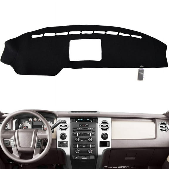 XUKEY Dashboard Cover For Ford F150 2009-2014 Dash Mat Anti-Sun Pad Carpet Dashmat