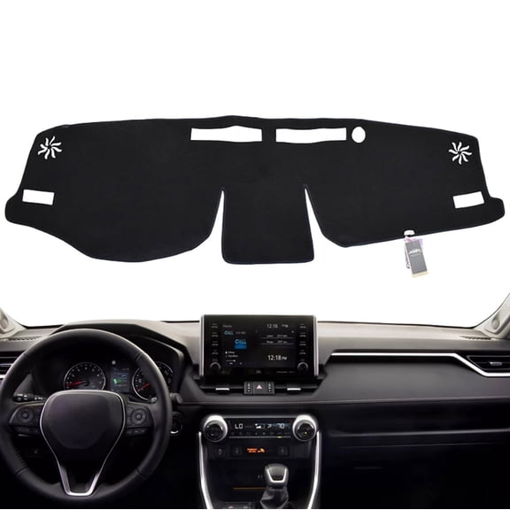 XUKEY Dashboard Cover for Toyota RAV4 XA50 2019-2024Dash Mat Carpet Black Sun Pad