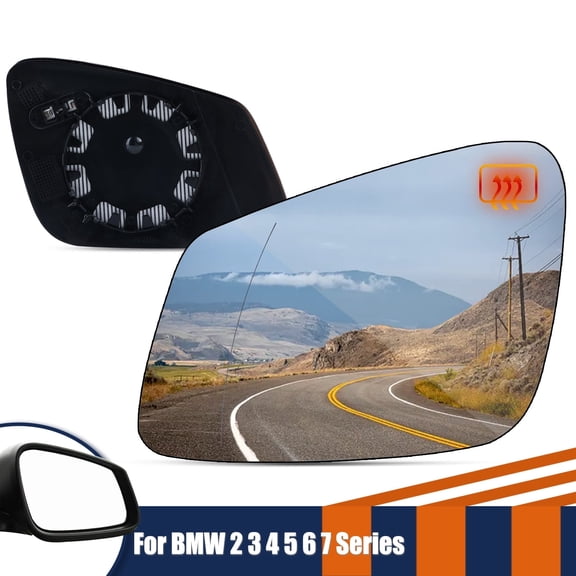 XUKEY Driver Left Side Mirror Glass for BMW 320 328 330 335 340 428 430 435 X1