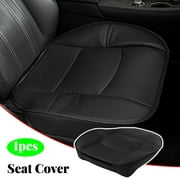 XUKEY Front Car Seat Cushion Cover  PU Leather Black Chair Protector Universal Anti-slip Pad Soft