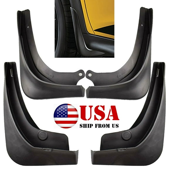 XUKEY Front Rear Set Mud Flaps Splash Guards for Tesla Model 3