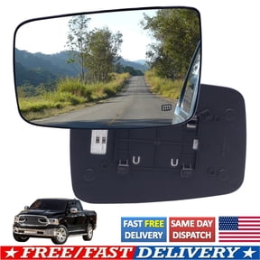 XUKEY Left Driver Side Mirror Glass Power Heated LH For Dodge Ram 1500 2500 2009-19
