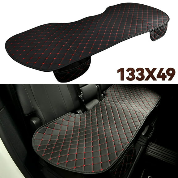 XUKEY PU Leather Rear Car Seat Cover Cushion Pad Protector Back Long Chair Mat Universal