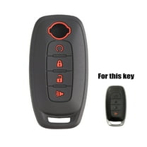 DON'T TOUCH MY KEY Silicone Smart Car Key Fob Chain Cover Case Protect for Nissan Qashqai Teana Kicks
