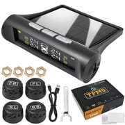 XUKEY Solar Wireless Car TPMS Tyre Pressure Monitoring System +4 External Sensor