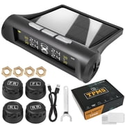 XUKEY Solar Wireless Car TPMS Tyre Pressure Monitoring System +4 External Sensor