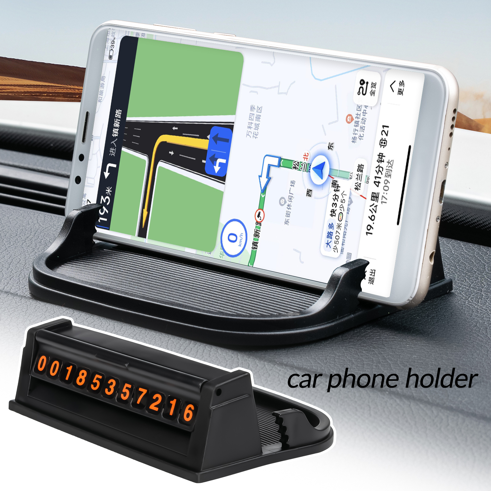 XUKEY Universal Car Phone Holder Dashboard Nonslip Mat Sticky Pad Dash