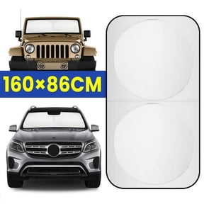 XUKEY Universal Foldable Extra Large Car Sun Shade, 63"x33" Automotive Window Shade