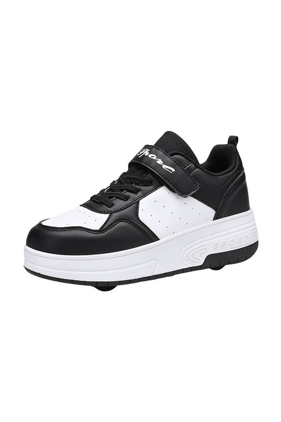 Children Shoes Thick Soled Sneakers Trend Soles With Wheels Automatic Skating Sneakers Toddler Baby Footwear