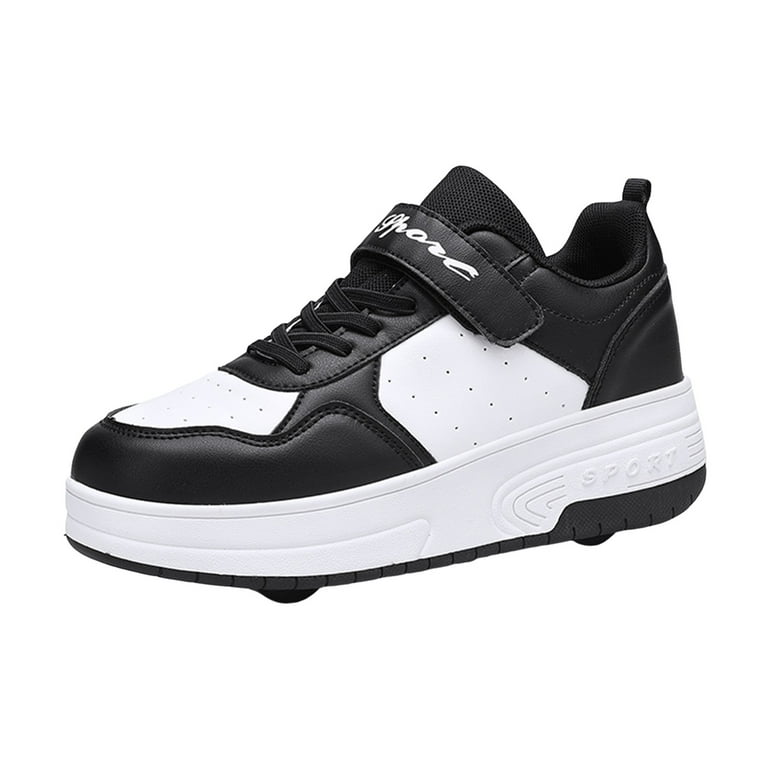 XUNHAO Children Shoes Thick Soled Sneakers Trend Soles With Wheels Automatic Skating Sneakers Toddler First Walker Walmart