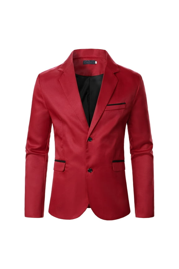 Mens Suit Business Formal Wedding Casual Good Stretch Pattern Slim Button Pocket Classic Fit Blazer Daily Office Wear Collection