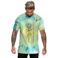 thumbnail image 1 of XUNHAO T-Shirt Discover The Future Mens Summer Casual Sports Tie Dye Lettered Rose Crew Neck Top Trend-Setting Tee, 1 of 5