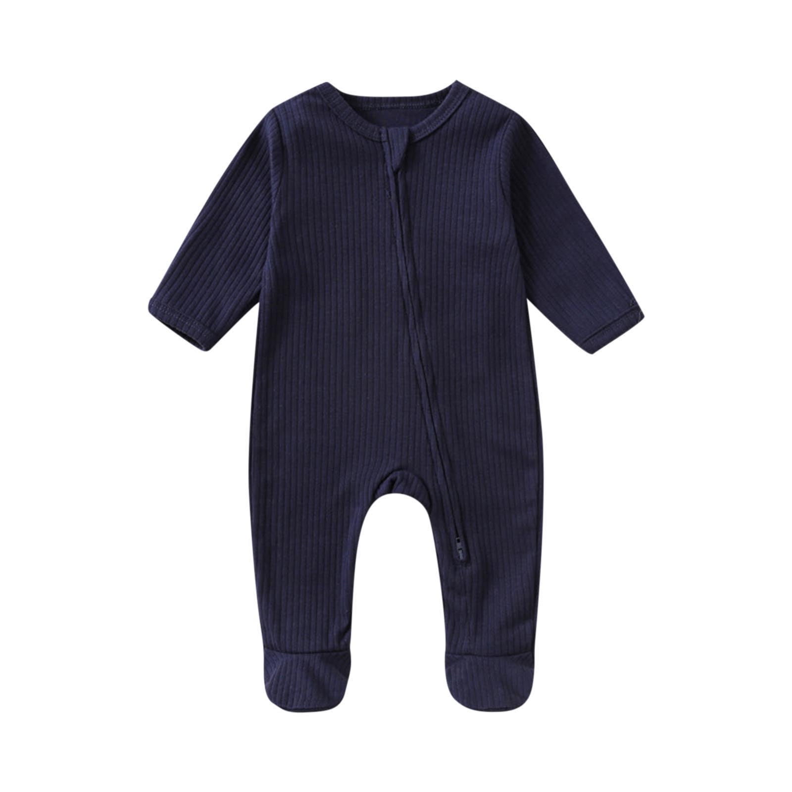 Baby Clothes Newborn Footie With Mitten Cuffs Bamboo Baby Pajamas