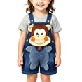 thumbnail image 1 of XUNKUSGA Baby Jean Overalls Summer Cute Cartoon 3D Animal Shortalls Classic Adjustable Straps Short Overalls for Toddler Boys Girls Baby Clothes,Blue, 1 of 8