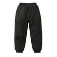 thumbnail image 1 of XUNKUSGA Boys Pants 4-14 Years Casual solid color Boys' Sweatpants Elastic Waist Waterproof Boys Clothes with Pockets Warm Fleece Lined Boys Fall Clothes, 1 of 5