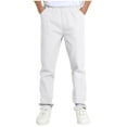 thumbnail image 1 of XUNKUSGA Boys' Pants 5-14 Years Casual Elastic Waist Uniform Pants Stretch Pull On Chino Pants Comfortable Lightweight Straight Fit Boys Athletic Pants, 1 of 5