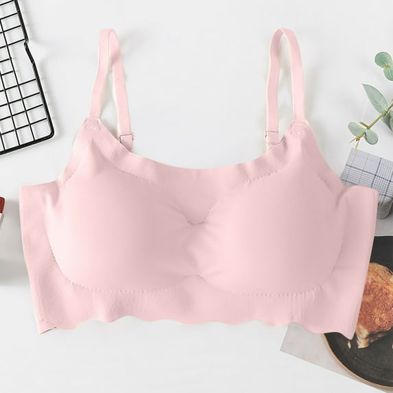 XUNKUSGA Bralettes for Women No Underwire Buttery Bralettes for Women Solid Color Comfortable Women's Bras for Everyday Wear with Removable Pads S-2XL