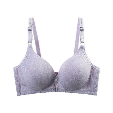 Nmnitkp Bras For Women Soft And Skin Friendly Women's Plus Size Minimizer Unlined Wireless Lace Full Coverage High Quality Fabric Sexy Push Up Women 1 2pc