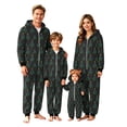 thumbnail image 1 of XUNKUSGA Christmas Pajamas for Family Classic Print Hooded Fleece Zip Up Jumpsuit Pjs Soft Skin Friendly Long Sleeve Family Matching Christmas Onesie Pajamas Holiday Loungewear,Size 0-3 M, 1 of 8