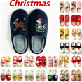 thumbnail image 1 of XUNKUSGA Christmas Slippers for Women Soft Warm House Slippers Cute Cartoon Fuzzy Slippers Cozy Winter Closed Toe Slip On Womens Bedroom Slippers with Memory Foam Indoor/Outdoor, 1 of 7