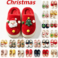 thumbnail image 1 of XUNKUSGA Christmas Slippers for Women Soft Warm House Slippers Cute Cartoon Fuzzy Slippers Cozy Winter Closed Toe Slip On Womens Bedroom Slippers with Memory Foam Indoor/Outdoor, 1 of 9