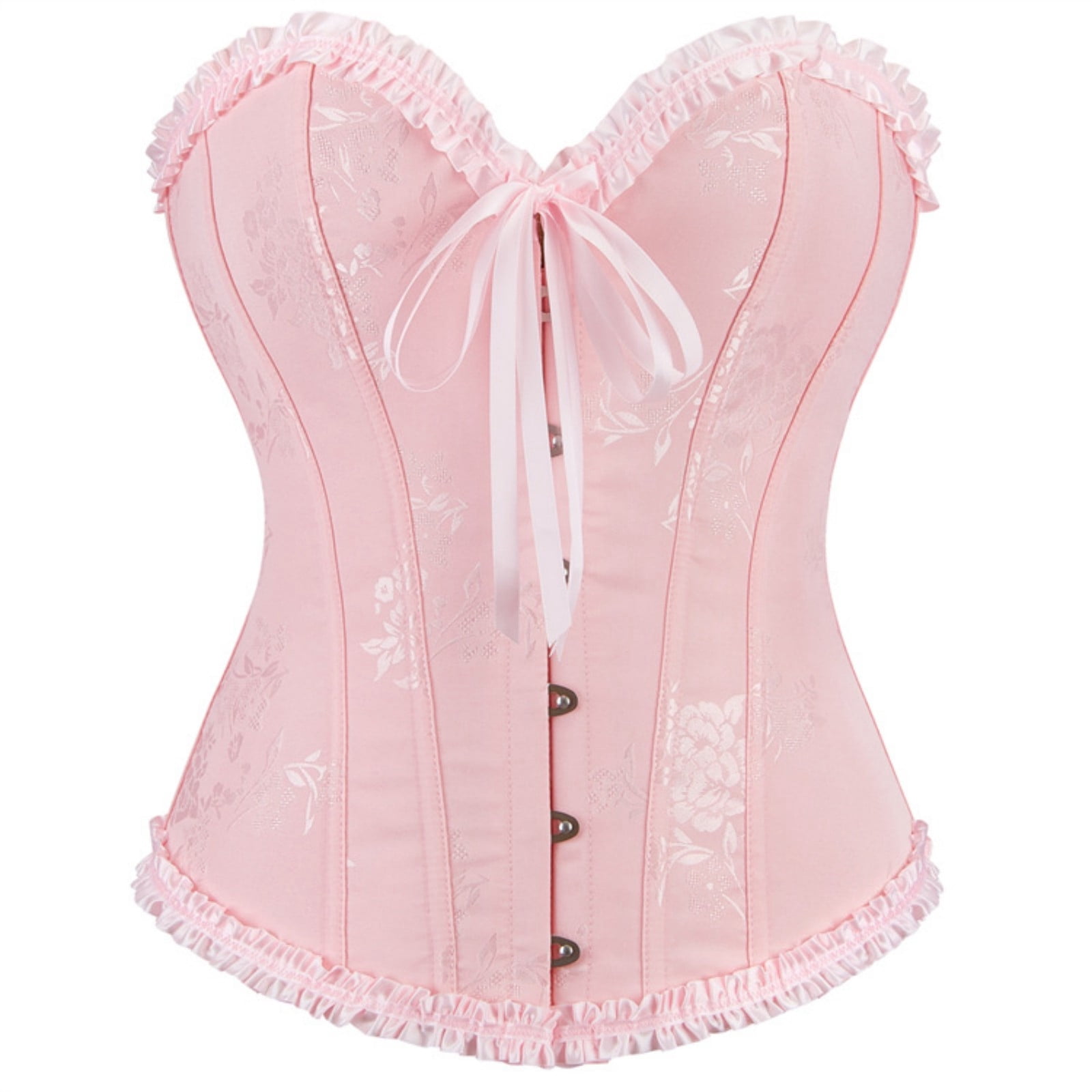 XUNKUSGA Corset Tops for Women Renaissance Lace Up Trim Corset Top