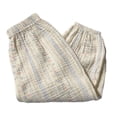 thumbnail image 1 of XUNKUSGA Girls Pants Baggy Cotton Pull Up Kids Harem Pant Breathable Tropical Print Loose Casual Trousers with Elastic Waist Long Pants for Boys Girls,Beige,12 Months, 1 of 6